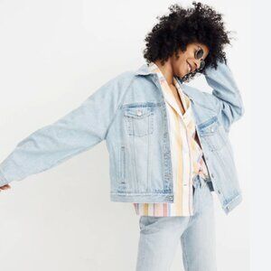 Madewell Raglan Sleeve Denim Jacket - Size Small